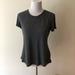 Athleta Tops | Athleta Gray Short Sleeve Top - Womens Medium | Color: Gray | Size: M