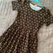 Lularoe Dresses | Lularoe Sunflower Amelia Xl | Color: Black/Yellow | Size: Xl