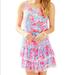 Lilly Pulitzer Dresses | Lilly Pulitzer Natashia Scoop Neck Dress | Color: Blue/Pink | Size: Xxs