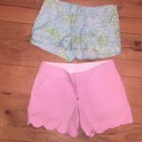 Lilly Pulitzer Shorts | Lilly Pulitzer Size 0 Shorts Bundle | Color: Blue/Green/Pink | Size: 0