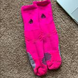 Adidas Underwear & Socks | Adidas Mid Calf Athletic Socks | Color: Pink | Size: M