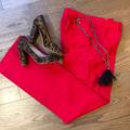 J. Crew Pants & Jumpsuits | J. Crew Red Wool Cafe Trouser | Color: Red | Size: 0