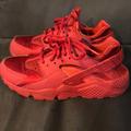 Nike Shoes | All Red Huaraches Only Worn 2 Times | Color: Red | Size: 7