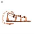 Madewell Shoes | Amira Pom Pom Sandal | Color: Tan | Size: 11