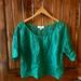 Anthropologie Tops | Anthropologie Tracy Reese Teal Eylet Summer Top | Color: Blue/Green | Size: L