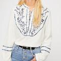 Free People Tops | Free People Sundance Kid Henley Top S | Color: White | Size: S