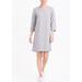 J. Crew Dresses | J. Crew | Gray 3/4 Sleeve Sweatshirt Dress Sz M | Color: Gray | Size: M