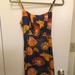 Anthropologie Dresses | Anthropologie Cocktail Dress | Color: Blue/Orange | Size: 2