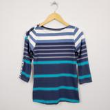Anthropologie Tops | Anthro| Pilcro And The Letterpress Striped Top | Color: Blue/White | Size: Xs