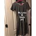 Lularoe Dresses | Lularoe Amelia Xs Black And White Stripe | Color: Black/White | Size: Xs