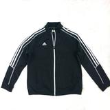 Adidas Jackets & Coats | Adidas Black W/White Stripe Zip Up Track Jacket Xl | Color: Black/White | Size: Xl