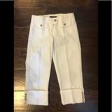 Burberry Bottoms | Girls Burberry Cropped Pants | Color: White | Size: 5g