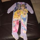 Disney Pajamas | Disney Princess Girls 3t Footie Pajamas | Color: Purple | Size: 3tg