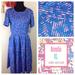 Lularoe Dresses | Nwt!! Lularoe Amelia Dress, Size Xl! Has Pockets! | Color: Blue/Pink | Size: Xl