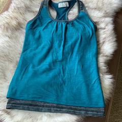 Athleta Tops | Athleta Support Workout Tank | Color: Blue/Gray | Size: S