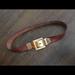 Michael Kors Other | Michael Kors Leather Belt (M) | Color: Brown/Gold | Size: M