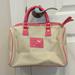 Victoria's Secret Bags | New Victoria Secret Cream/Pink Handbag Purse | Color: Cream/Pink | Size: 11wx8hx4w