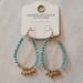 American Eagle Outfitters Jewelry | American Eagle Earrings Turquoise And Gold | Color: Gold/Green | Size: Os