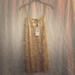 Zara Dresses | Crushed Velvet Tank Dress | Color: Yellow | Size: M