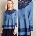 Anthropologie Tops | Anthropologie Top From Holding Horses | Color: Blue | Size: 10