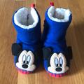 Disney Shoes | Adorable Mickey Slippers | Color: Blue/Red | Size: 7/8