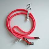 American Eagle Outfitters Accessories | Aeo Skinny Neon Pink Braided Belt Xs/S Nwt | Color: Brown/Pink | Size: Xs/S