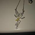 Disney Jewelry | A Disney Tinker Bell Necklace | Color: Green/Silver | Size: Os