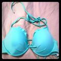 Victoria's Secret Swim | 32d Vs Underwire Bathing Suit Top | Color: Blue/Green | Size: 32d