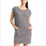 Athleta Dresses | Athleta Ease Up Black And Grey Sweater Dress | Color: Black/White | Size: Sp