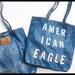 American Eagle Outfitters Bags | American Eagle Denim Tote Bag | Color: Blue | Size: Drop 29”, Width 16 1/2”, Depth 4”