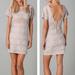 Free People Dresses | Free People New Romantics Silver Combo Dress Sz S | Color: Cream | Size: S