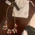 J. Crew Jewelry | **Nwt** Jcrew Jeweled Gold Chain Necklace | Color: Gray/White | Size: Os