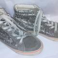 American Eagle Outfitters Shoes | American Eagle Outfitters High Tops Size 7 | Color: Gray/Red | Size: 7