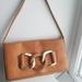 Michael Kors Bags | 100% Authentic Michael Kors Mk Clutch Mini Handbag | Color: Cream/Silver | Size: Os