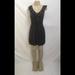 J. Crew Dresses | J. Crew Size Xs Dark Gray Ruffle Neckline Dress | Color: Gray | Size: Xs