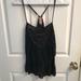 Free People Tops | Free People Black Lacey Dress Top Size M | Color: Black | Size: M