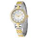 Carriage by Timex Women's C3C359 Two-Tone Round Case White Dial Two-Expansion Band Watch