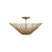 Visual Comfort Studio Collection Alexa Hampton Helios 3 Light Semi Flush Mount - AF1083ADB