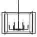 Golden Lighting Tribeca 26 Inch 9 Light Chandelier - 6070-9 BLK-BLK