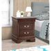 Bolt Furniture Louis Phillipe 2 - Drawer Nightstand Wood in Brown | 24 H x 21 W x 16 D in | Wayfair 02125-N