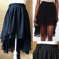 Urban Outfitters Skirts | High Low Black Layered Skirt | Color: Black | Size: Xs