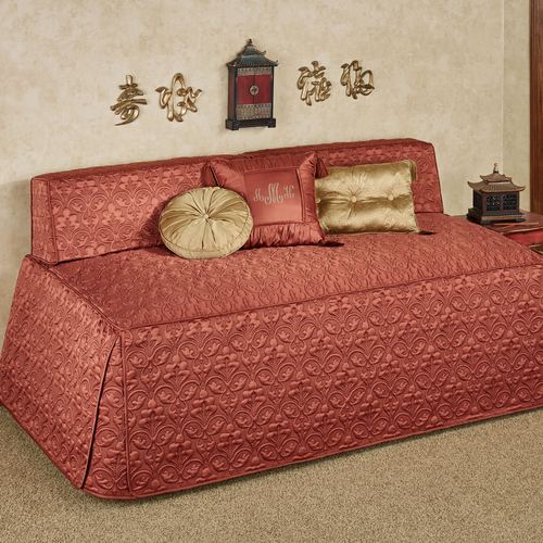 Cambridge Classics Hollywood Daybed Cover Twin Daybed, Twin Daybed, Cinnabar