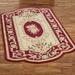 Portia Rose Rectangle Rug Ruby, 4'9" x 7'6", Ruby