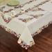 Fruitful Oblong Tablecloth Oatmeal, 70 x 104, Oatmeal