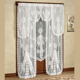Victorian Bustle Tailored Lace Panel, 60 x 63, White