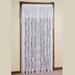 Carly Lace Curtain Panel with Valance, 56 x 84, White