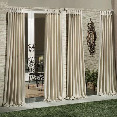 Matine Tab Top Curtain Panel, 52 x 95, Red