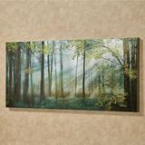 Summer Forest Canvas Wall Art Green , Green