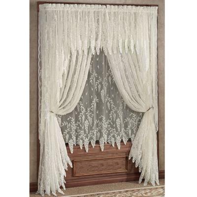 Wisteria Arbor Tailored Panel, 56 x 84, Antique Wh...