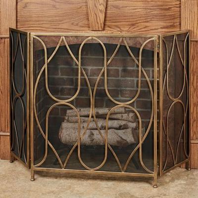 Reverie Fireplace Screen Gold , Gold